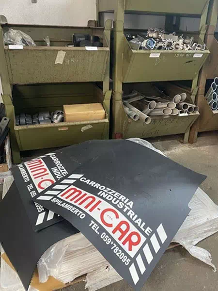 Parafanghi in gomma Mini Car per carrozzeria industriale